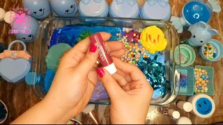 Mixing Makeup Eyeshadow, Lipstick & Glitter into Glossy  Slime! Satisfying Slime Video! ★ASMR★ #254