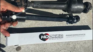 87 Monte Carlo SS Gbody Holley Hooker Steering shaft Upgrade/Install | Jeep Shaft | S10 Shaft