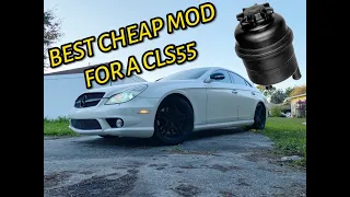 CLS55 and E55 Mercedes Split Coolant And Tank Install m113k