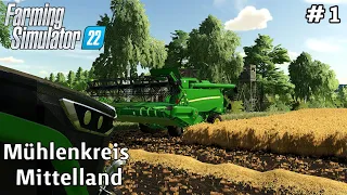 THE HARVESTING CAN BEGIN🔸Farming Simulator 22🔸Mühlenkreis Mittelland Ep 1