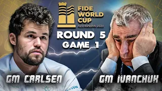 NAPAGOD na yata, ISINUKO na... | Carlsen vs Ivanchuk FIDE Wortld Cup 2023 Round 5 Game 1