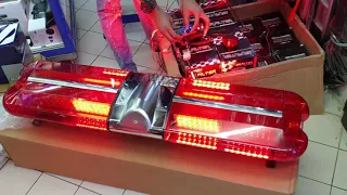 Lampu Strobo Rotary Patwal Ambulance Polisi Merah Merah/Biru Biru Kuning