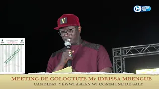 Meeting de Clocture Idrissa mbengue Yéwwi Askan wi de Saly