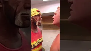 Brock Lesnar Confronts Hulk Hogan Backstage At Smackdown (2002)