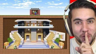 I Secretly Built A Mansion Under a Strangers Base | Minecraft Home Invasion E7