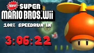 New Super Mario Bros. Wii - 100% Speedrun in 3:06:22 [Former WR]