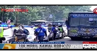 Bobotoh ke GBK Naik Truk TNI Demi Final Piala Presiden 2015