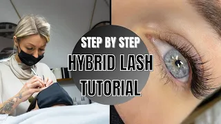 Lash Extension Tutorial | Step By Step Hybrid Set | Hybrid Mapping + Q&A