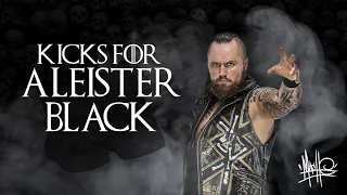 Custom birthday JORDAN 1s for WWE's ALEISTER BLACK also featuring WWE's ZELINA VEGA