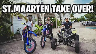 Sint Maarten Day Ride Out! Taking Over The Streets! (Part 1) | Braap Vlogs