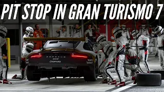 Pit Stop Simulation in Gran Turismo 7