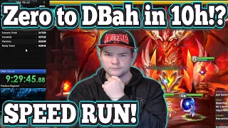 New Account To Auto DBah in 10 Hours?! Speed Run! - Summoners War