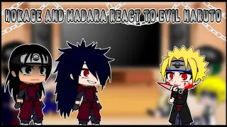 Hokage and Madara react to evil naruto | my au | gacha club