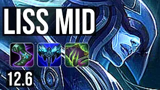 LISSANDRA vs VEIGAR (MID) | 4.1M mastery, 5/1/9, 1000+ games | KR Master | 12.6