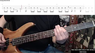 The Man Who Sold The World by Nirvana - Bass Cover with Tabs Play-Along
