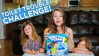 TOILET TROUBLE GAME CHALLENGE! | HASBRO #AD