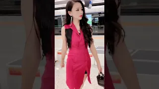 Fashion show red dress is beautiful in yt tiktok 2023 563