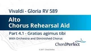 Vivaldi's Gloria Part 4.1 - Gratias agimus tibi - Alto Chorus Rehearsal Aid