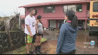 Hawaii island residents cleaning up and rebuilding in the wake of torrential rain from Lane