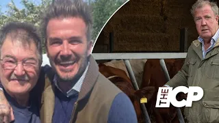 David Beckham Visits Jeremy Clarkson's Farm, Poses with Fan Favorite Gerald Cooper