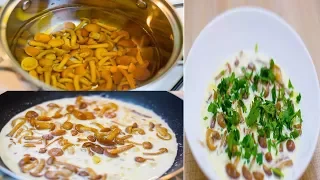 How to Cook Fried Chanterelles Mushroom 2018
