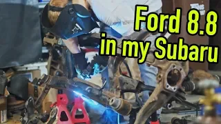 SUBARU DRIFT BUILD |3| Mounting the Ford 8.8