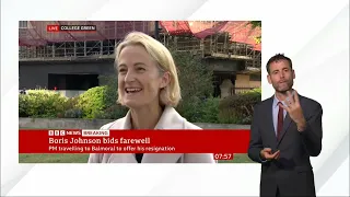 Boris Johnson bids farewell - Dr Hannah White, BBC Breakfast