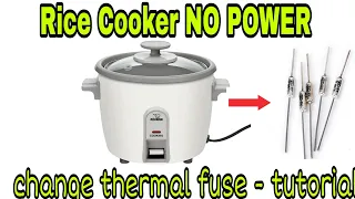 How to replace thermal fuse of Rice Cooker - TAGALOG repair tutorial