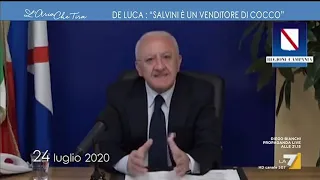 Mascherine, Vincenzo De Luca: "Salvini sembrava il leader dei venditori di cocco"