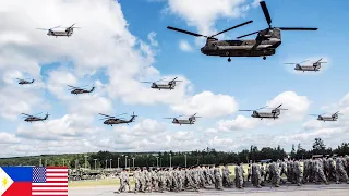 Dozens of US Military Helicopter, HIMARS and Equipment Arrive in Philippines