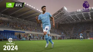 Manchester City vs Brighton - Premier League eFootball™ 2024 | 4k 60fps Gameplay