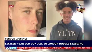 16 year old boy dies in London double stabbing