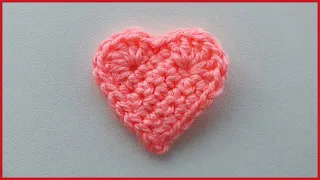 Простое вязаное Сердце. Вязание крючком / Crochet Heart