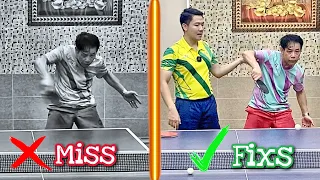 Ti Long corrects the backhand serve to the German 🇩🇪 student | Tutorial & Fixs