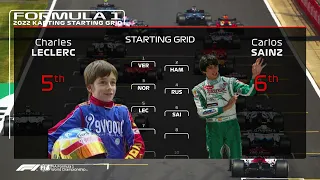 F1 Starting Grid BUT The Drivers Are Still In Karting