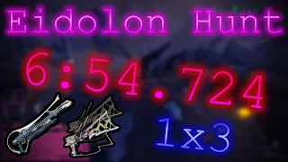 Solo 1x3 (6:54.724) | RT 7:53.967 | Warframe Eidolons