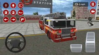 Fire Truck driving Android Gameplay | Rosenbauer Firefighter Trucks #38