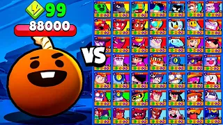 Qui peut SURVIVRE à la TETE de TICK ? vs TOUS LES BRAWLERS (brawl stars)