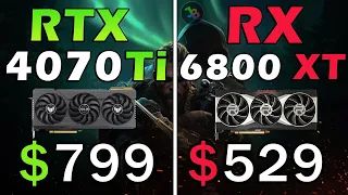 RTX 4070 Ti vs RX 6800 XT | REAL Test in 14 Games 1440p | Rasterization, Ray Tracing, DLSS 3 FG, FSR