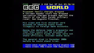 Pages from Ceefax 27th Oct 2007