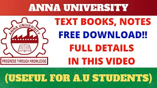 How to Download Anna University Books, Notes Freely? | Tamil | Middle Class Engineer |