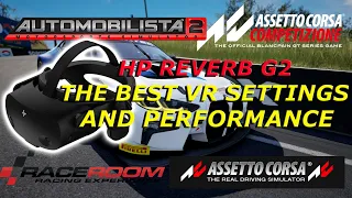 HP Reverb G2 | VR Settings For Sim Racing | And Performance Fix WMR