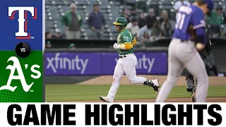 Rangers vs. A's Game Highlights (7/22/22) | MLB Highlights