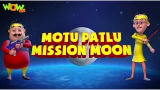 Motu Patlu Cartoons In Hindi |  Animated movie | Motu Patlu mission moon | Wow Kidz