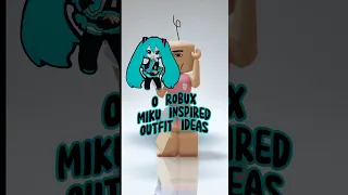 0 Robux MIKU INSPIRED outfit ideas 😅 #roblox #0robuxoutfitideas