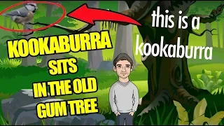 Laughing Kookaburra Sits In The Old Gum Tree | Australian Nursery Rhymes For Babies with Lyrics