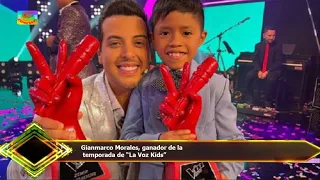 Gianmarco Morales, ganador de la  temporada de “La Voz Kids”