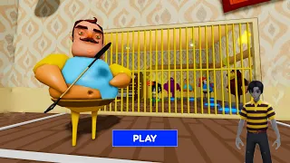 ROBLOX ! (NEW) HELLO NEIGHBOR BARRY'S PRISON RUN (NEW). FULL GAMEPLAY!