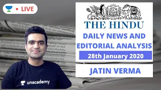 The Daily Hindu News and Editorial Analysis | 28th January 2020| UPSC CSE 2020 | Jatin Verma