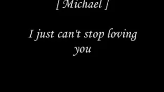 Michael Jackson - I just can't stop loving you w/ lyrics